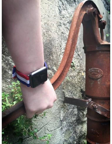 Bracelet Nylon Tricolore pour Apple Watch