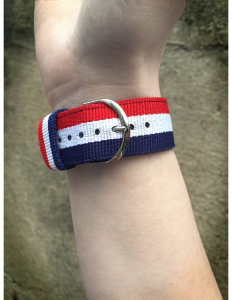 Bracelet Nylon Tricolore pour Apple Watch