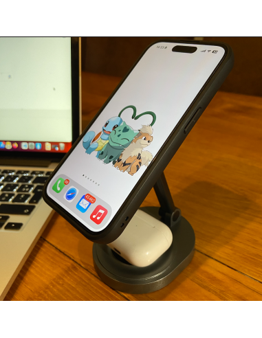 Support de Recharge Magsafe 2 en 1 - Chargez et Exposez Vos Appareils avec Élégance