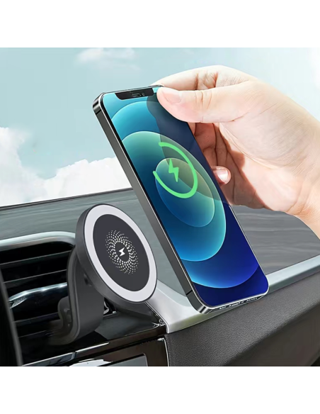 Chargeur et Support Voiture Magsafe 15W - Votre Compagnon de Route Indispensable